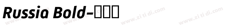Russia Bold字体转换